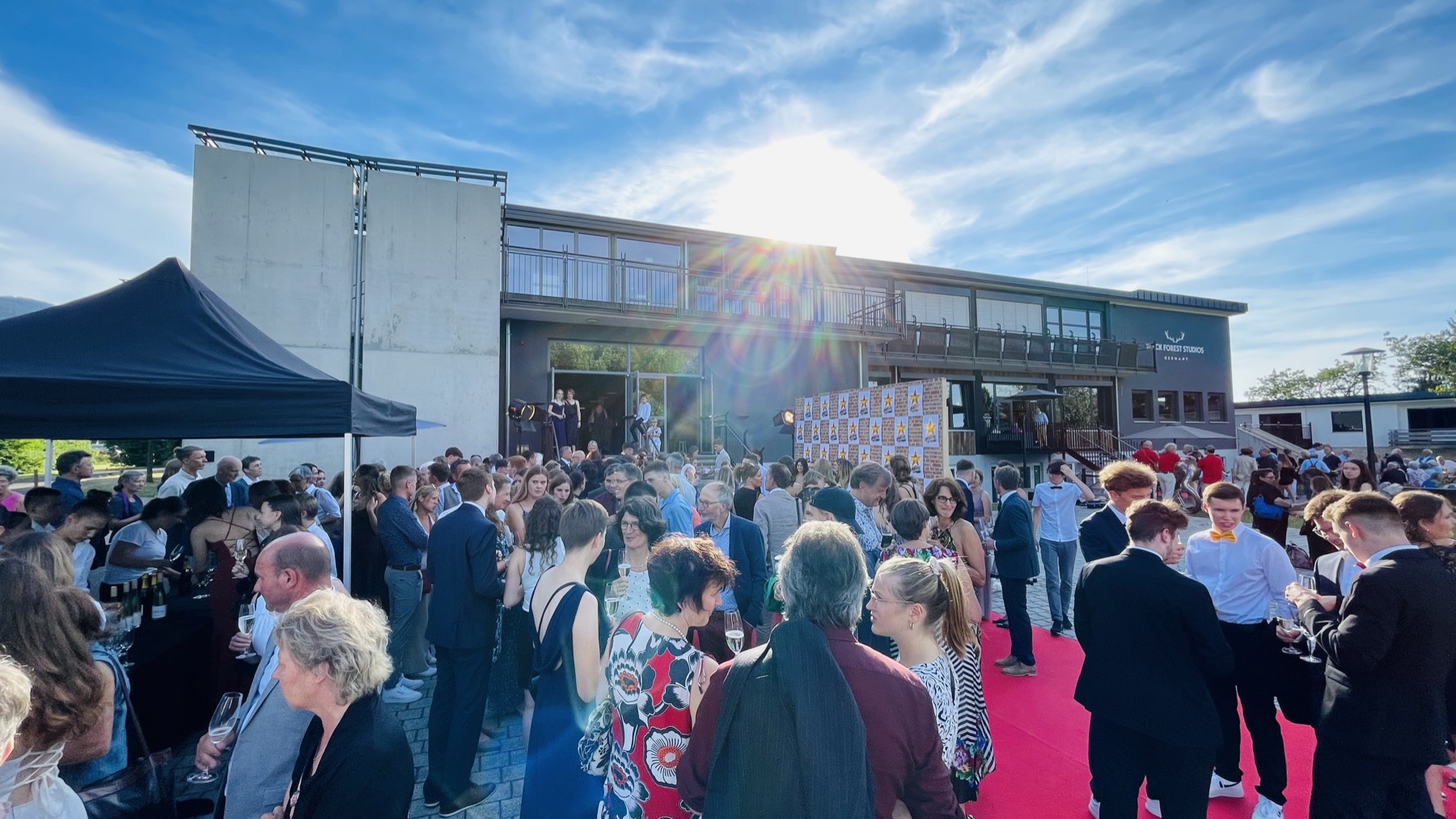 The Saturday 1,100 guests took over the whole site
