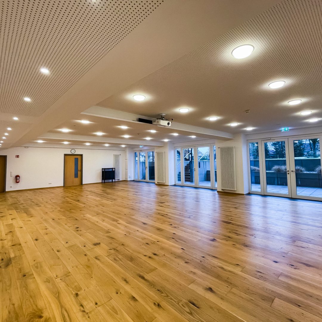 Professioneller Proberaum Studio 6 bei Black Forest Studios mit vielseitiger Studiofläche für Rehearsals, Trainings und kreative Sessions